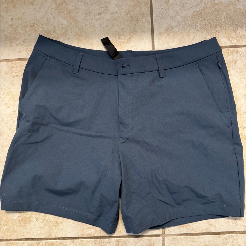 Lululemon Athletica Dark Blue Flat Front Shorts
